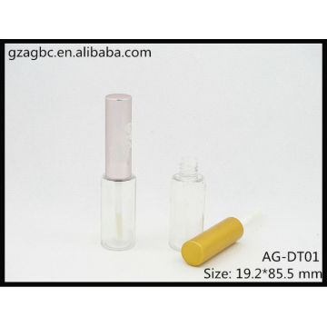 Forme spéciale transparente & vide Lip Gloss Tube AG-DT01, AGPM emballage cosmétique, couleurs/Logo personnalisé